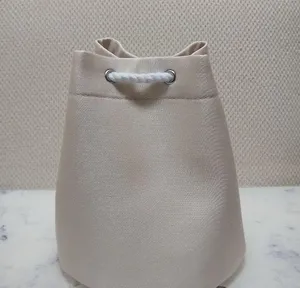 Dior Cream Drawstring Bucket Trousse Pouch Cosmetic Bag thumbnail 3