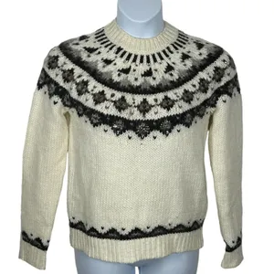 LOFT Ann Taylor Jeweled Wool Alpaca Mohair Mock Neck Sweater Medium thumbnail 2