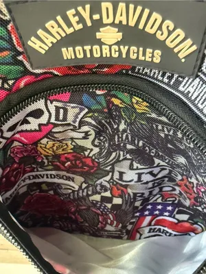 Harley-Davidson® X-Body Tattoo Art Crossbody Bag Sling Purse Skulls Flowers thumbnail 8