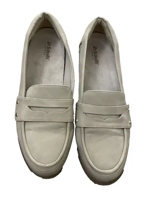 Dr Scholl's Hello Loafers Womens Size 8 Tan Faux Leather Slip On Penny Loafers thumbnail 1