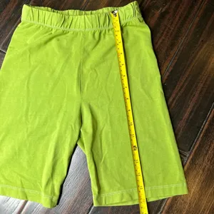 Elastic waist biker shorts Los Angeles Apparel basic yoga hiking loungewear thumbnail 2