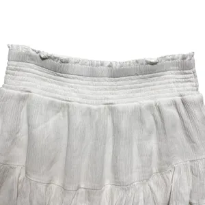 Aeropostale Women Cottagecore Coquette Skort M‎ White Ruffle Lace Festival Mini thumbnail 2