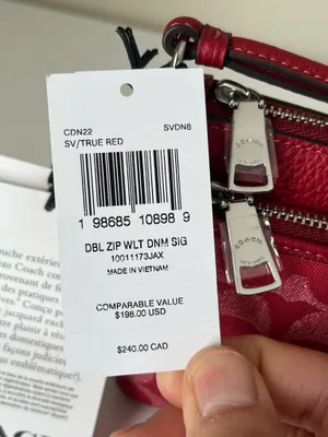 Coach Large Double Zip Wristlet thumbnail 6