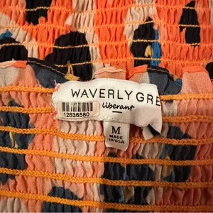 RTR Waverly‎ Grey Sally Cheetah Leopard Print Orange Multicolor Mini Dress Sz M thumbnail 8
