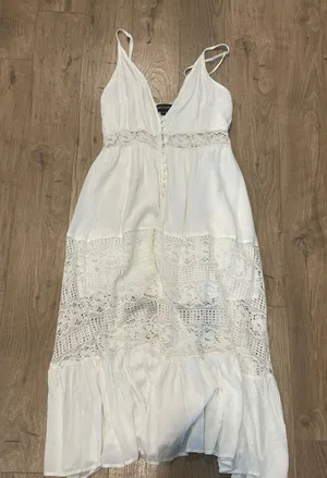 Showpo White Lace Dress thumbnail 2