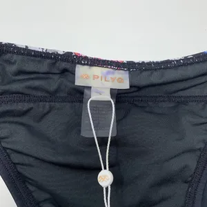 PILYQ Women Multicolor Hindi Banded Teeny Bikini Swim Bottom Size Small thumbnail 3