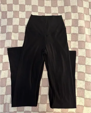 Aerie Black Crossover Flare Offline Leggings thumbnail 4