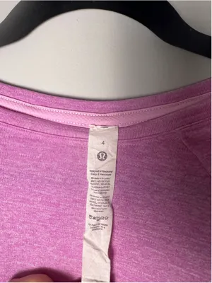 Lululemon Size 4 Pink Better Each Day Long Sleeve Running Workout Top thumbnail 3