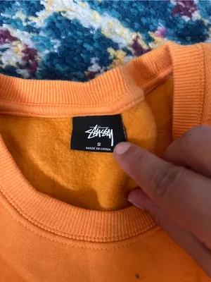 Stüssy small orange sweatshirt thumbnail 10