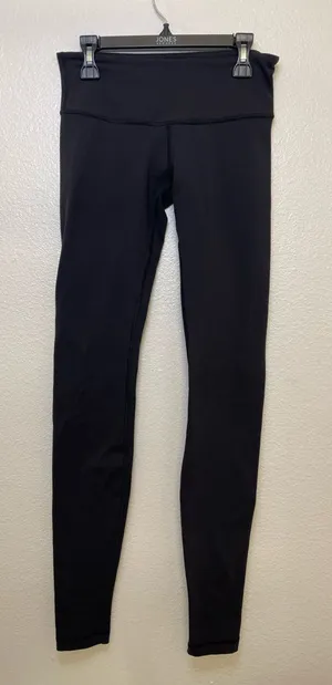 Lululemon Athletica‎ Women’s Black Train Leggings Size 4 thumbnail 1