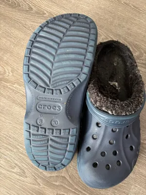 Blue Crocs with fur lining men’s Sz. 8 women Sz10 thumbnail 7