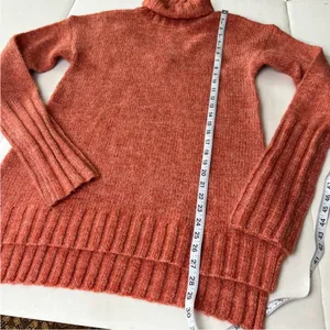 MinkPink‎ Womens Brick Red Size Large Curious Roll Neck Sweater Dress Tunic NEW thumbnail 12