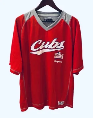 Chicago Cubs MLB World Series Jersey Shirt Lightweight Red White Blue XL thumbnail 1