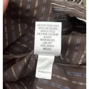 Apt. 9 Babydoll 90s Y2K 2000 Size Small Dark Brown Striped Button Up Shirt Office Siren thumbnail 7