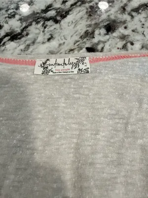 NWT Intimately Free People Henley Top Small Oatmeal Long Sleeve Boho thumbnail 3