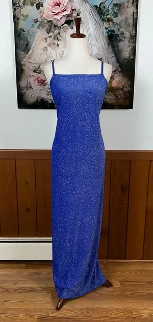 Beautiful Vintage 90s JUMP Sparkling Prom Gown! thumbnail 1