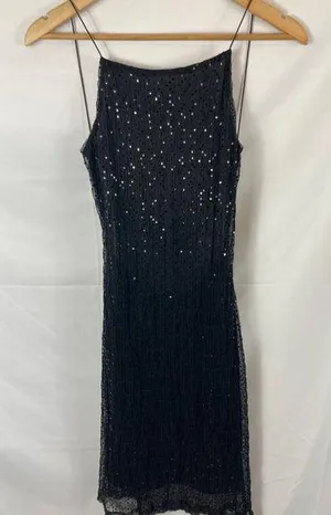 Black Market Embellished open back dress size medium thumbnail 1