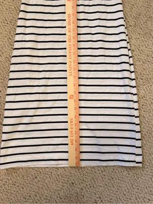 J Crew Black White Striped‎ Knit Sheath Dress Small thumbnail 7
