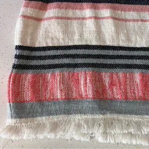 ABBELINE textured canvas striped skirt size small thumbnail 4