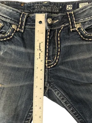 Miss Me Distressed Jeans Cut-Off Capri Cropped Denim Women’s Size 29 thumbnail 8