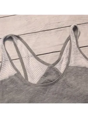 Alo yoga gray and white tank top size small petit thumbnail 2