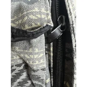 KAVU Gray Rope Sling Backpack Canvas Crossbody Travel Bag Geometric Women thumbnail 4