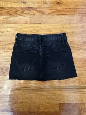 Black Mini Shein Skirt Denim thumbnail 2