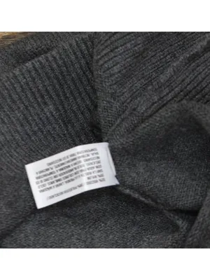 NWT A New Day Knit Polo Collar Ribbed Cuff Sweater Dress Dark Heather Gray M thumbnail 5