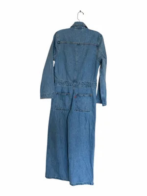 NWOT Levi's Iconic Jumpsuit Light Wash Blue XS Pockets thumbnail 12