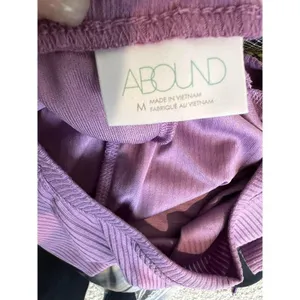 Abound BP 𝅺RIBBED Crop Long Sleeve tee top Purple MEDIUM thumbnail 8