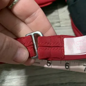 Victoria’s Secret Maroon Red Swim Top; 34B thumbnail 3