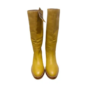 Frye Camryn Tall Banana Leather Boots Boho Western Riding Pull On 8.5 NWT thumbnail 3