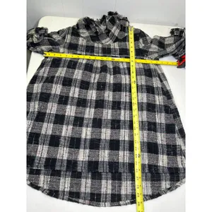 Free People Walk in the Park Plaid Cozy Cowl Tunic Sweater w/ Pockets. Size M thumbnail 6