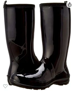 Kamik  tall black rain boots thumbnail 1