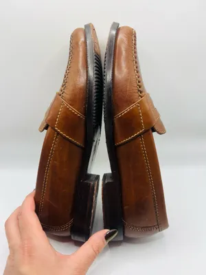 Cole Haan Douglas Brown Leather Penny Loafers Size 7 Men’s Classic Dress Shoes Preppy thumbnail 5