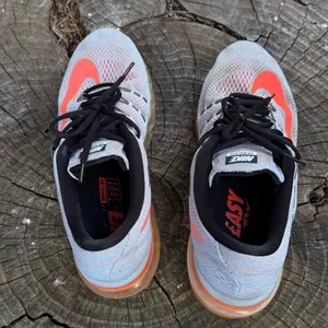 Nike Air Max 2016 gray sneakers with orange Nike swoosh #airmax #running women size 10.5 thumbnail 5