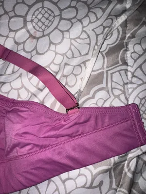 Joyspun Wireless V-Neck Bralette in Purple. Size XXL thumbnail 4