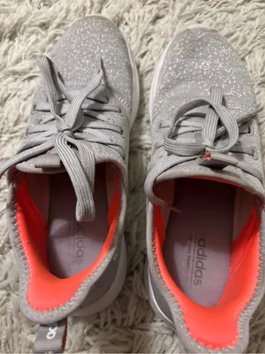 Adidas Cloudfoam Women’s Gray Lightweight Sneakers with Coral Lining Size 6.5 thumbnail 9