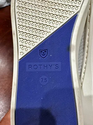 Rothy's White Sneakers. Size 7.5 thumbnail 5