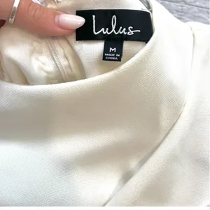 White One-Shoulder Lulus mini Dress thumbnail 4