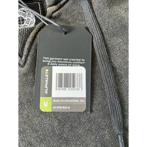 ALPHALETE Women’s Terry Oversized Hoodie- Onyx, Size Medium thumbnail 8