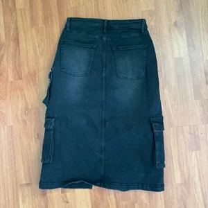 Wild Fable Cargo Midi Denim Skirt thumbnail 5