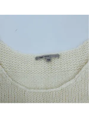Gap Alpaca Blend Sweater Ivory Beige Size M thumbnail 3