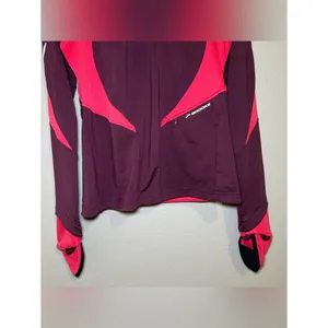 Brooks Pink Purple Half Zip Reflective Running Pullover Sweater Women’s Medium thumbnail 3