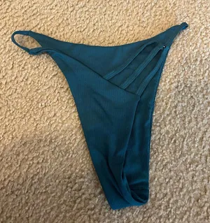 Oman size medium bathing suit bottom swim suit bikini Blue thumbnail 1