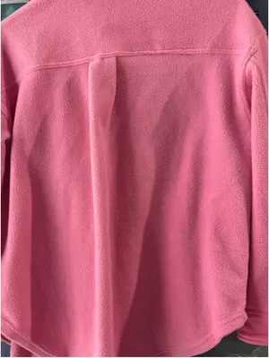 Women's English Factory Pink Fleece Teddy Jacket Size S thumbnail 8