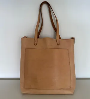 Madewell The Medium Transport Bag Tan Natural Crossbody Leather Tote Purse Bag thumbnail 1