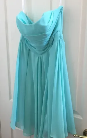 FINAL MARKDOWN David’s bridal strapless cocktail dress 6 thumbnail 1