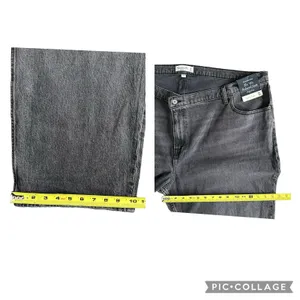 Abercrombie & Fitch Black Grey Curve Love High Rise 90s Relaxed Jeans 36/22R NEW thumbnail 11