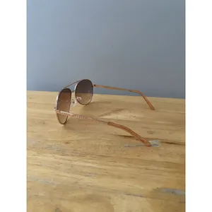 Guess Aviator Sunglasses Rose Gold Wire Frame Gradient Lenses 59 13-135 GUF241 thumbnail 3